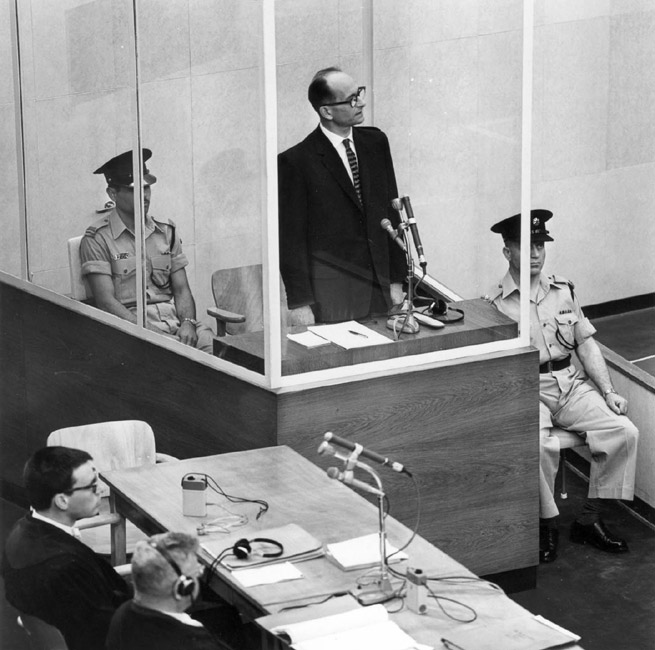 Eichmann im Gerichtssaal, Jerusalem, 1961